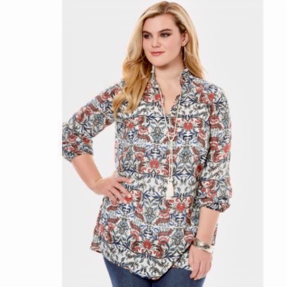 NWT Boho style tunic long sleeve